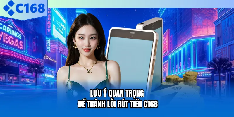 Lưu ý quan trọng để tránh lỗi rút tiền C168